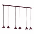 Emibig Emibig ELIT 6 BURGUNDY - Lampe suspendue minimaliste pour tous les espaces