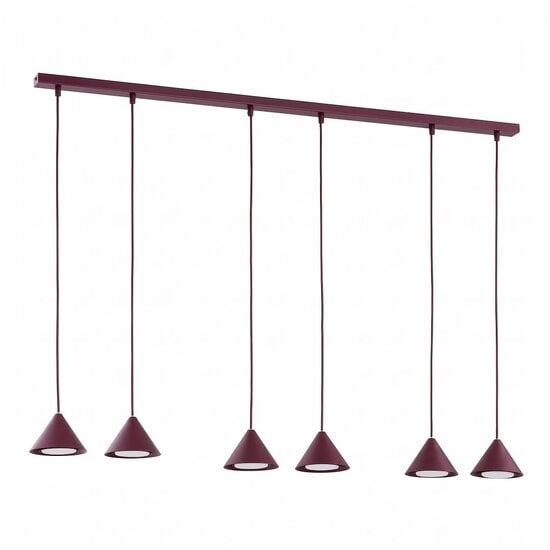 Emibig Emibig ELIT 6 BURGUNDY - Lampe suspendue minimaliste pour tous les espaces