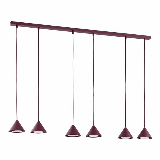 Emibig Emibig ELIT 6 BURGUNDY - Minimalist pendant lamp for any space