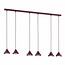Emibig Emibig ELIT 6 BURGUNDY - Lámpara colgante minimalista para cualquier espacio