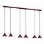 Emibig Emibig ELIT 6 BURGUNDY - Lampe suspendue minimaliste pour tous les espaces