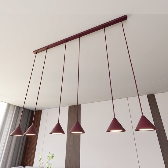 Emibig Emibig ELIT 6 BURGUNDY - Lampe suspendue minimaliste pour tous les espaces