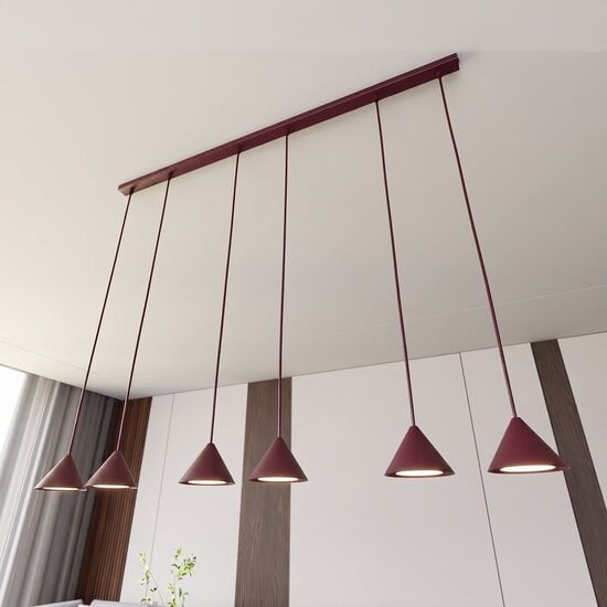 Emibig Emibig ELIT 6 BURGUNDY - Minimalistische hanglamp voor elke ruimte
