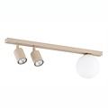 Emibig Emibig BASTER 3 MOKKA OPAL - Moderne plafondlamp voor sfeervolle verlichting