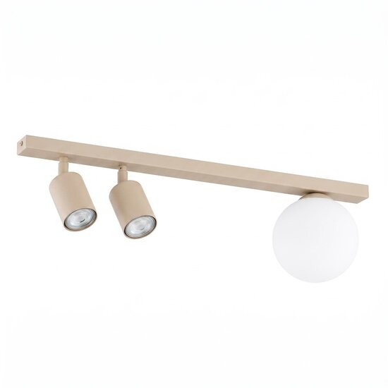 Emibig Emibig BASTER 3 MOKKA OPAL - Moderne plafondlamp voor sfeervolle verlichting