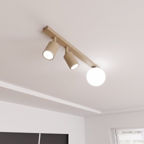 Emibig Emibig BASTER 3 MOKKA OPAL - Moderne Deckenlampe für stilvolle Beleuchtung