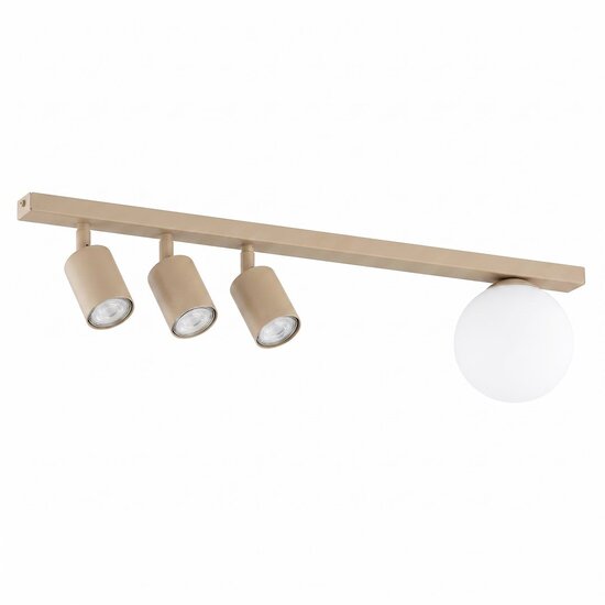 Emibig Emibig BASTER 4 MOKKA OPAL - Moderne plafondlamp voor sfeervolle verlichting
