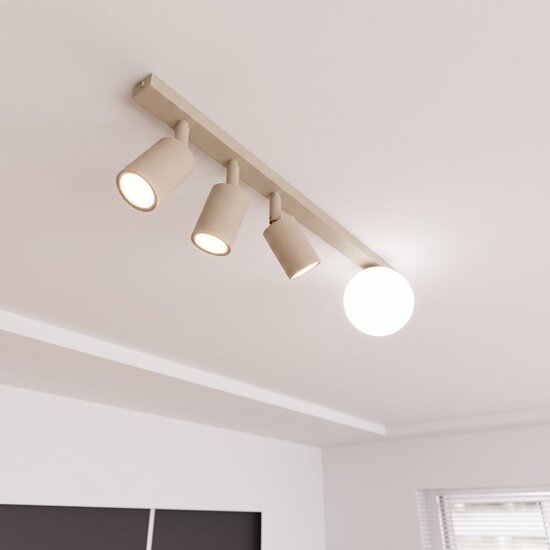 Emibig Emibig BASTER 4 MOKKA OPAL - Moderne Deckenlampe für stilvolle Beleuchtung