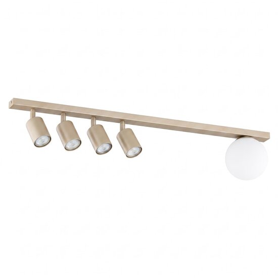 Emibig Emibig BASTER 5 MOKKA OPAL - Moderne plafondlamp voor sfeervolle verlichting