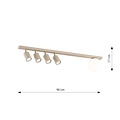 Emibig Emibig BASTER 5 MOKKA OPAL - Moderne plafondlamp voor sfeervolle verlichting