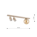 Emibig Emibig BASTER 3 MOKKA AMBER - Modern ceiling lamp for stylish lighting