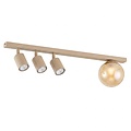 Emibig Emibig BASTER 4 MOKKA AMBER - Moderne Deckenlampe für stilvolle Beleuchtung