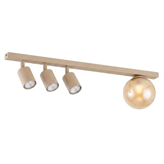 Emibig Emibig BASTER 4 MOKKA AMBER - Lámpara de techo moderna para una iluminación elegante