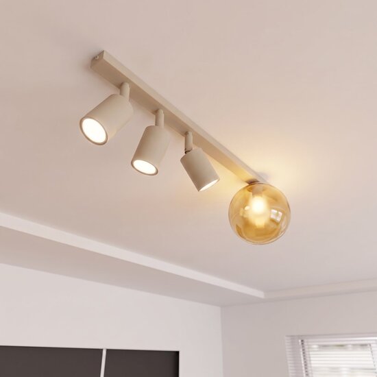 Emibig Emibig BASTER 4 MOKKA AMBER - Modern ceiling lamp for stylish lighting