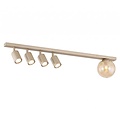 Emibig Emibig BASTER 5 MOKKA AMBER - Modern ceiling lamp for stylish lighting