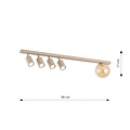 Emibig Emibig BASTER 5 MOKKA AMBER - Modern ceiling lamp for stylish lighting