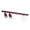 Emibig Emibig BASTER 3 BURGUNDY OPAL - Lámpara de techo moderna para una iluminación elegante