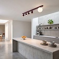 Emibig Emibig BASTER 5 BURGUNDY OPAL - Modern ceiling lamp for stylish lighting