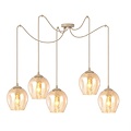 Emibig Emibig LEVEL 5 MOKKA AMBER - Moderne hanglamp voor sfeervolle verlichting
