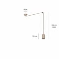 Emibig Emibig TRAKER 1 MOKKA - Modern pendant lamp for stylish lighting