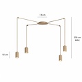 Emibig Emibig TRAKER 4 MOKKA - Lampe suspendue moderne pour un éclairage élégant
