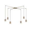 Emibig Emibig TRAKER 6 MOKKA - Modern pendant lamp for stylish lighting