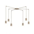 Emibig Emibig TRAKER 6 MOKKA - Moderne hanglamp voor sfeervolle verlichting