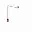 Emibig Emibig TRAKER 1 BURGUNDY - Moderne hanglamp voor sfeervolle verlichting