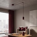 Emibig Emibig TRAKER 1 BURGUNDY - Moderne Pendelleuchte für stilvolle Beleuchtung