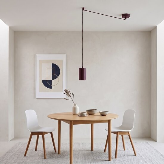 Emibig Emibig TRAKER 1 BURGUNDY - Moderne Pendelleuchte für stilvolle Beleuchtung