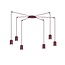 Emibig Emibig TRAKER 6 BURGUNDY - Modern pendant lamp for stylish lighting