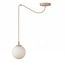 Emibig Emibig GIGI 1 MOKKA OPAL - Moderne hanglamp voor sfeervolle verlichting