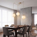 Emibig Emibig GIGI 3 MOKKA OPAL - Suspension moderne pour un éclairage élégant