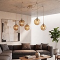 Emibig Emibig GIGI 5 MOKKA AMBER - Moderne Pendelleuchte für stilvolle Beleuchtung
