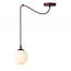Emibig Emibig GIGI 1 BURGUNDY OPAL - Moderne hanglamp voor sfeervolle verlichting