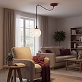 Emibig Emibig GIGI 1 BURGUNDY OPAL - Lampe suspendue moderne pour un éclairage élégant