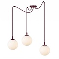 Emibig Emibig GIGI 3 BURGUNDY OPAL - Modern pendant lamp for stylish illumination