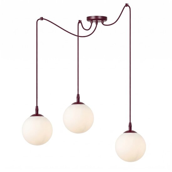 Emibig Emibig GIGI 3 BURGUNDY OPAL - Moderne Pendelleuchte für stilvolle Beleuchtung