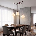 Emibig Emibig GIGI 3 BURGUNDY OPAL - Lampe suspendue moderne pour une ambiance élégante