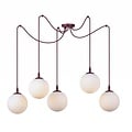 Emibig Emibig GIGI 5 BURGUNDY OPAL - Lampe suspendue moderne pour un éclairage élégant