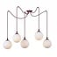 Emibig Emibig GIGI 5 BURGUNDY OPAL - Lampe suspendue moderne pour un éclairage élégant
