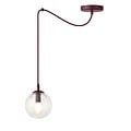 Emibig Emibig GIGI 1 BURGUNDY TRANSPARENT - Lámpara colgante moderna para una iluminación elegante