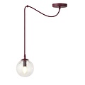 Emibig Emibig GIGI 1 BURGUNDY TRANSPARENT - Moderne Pendelleuchte für stilvolle Beleuchtung