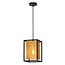LUCIDE LUCIDE SANSA - Stijlvolle Zwarte Hanglamp voor Binnen