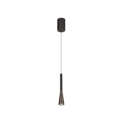 Lucide JOAKIM - Hanglamp - Ø 7,7 cm - LED Dimb. - CCT - 1x7W 2700K/4000K - Met vervangbare LED-module - Koffie - Premium