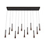 LUCIDE Lucide JOAKIM - Hanglamp - LED Dimb. - CCT - 12x7W 2700K/4000K - Met vervangbare LED-module - Koffie - Premium