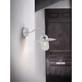 Luxembourg aplique de exterior, estilo rústico en metal negro con pantalla de cristal, casquillo E27, diámetro 280 mm, IP54 resistente a salpicaduras