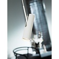 MIB 6 suspension blanche, tube métal orientable à 350 degrés, douille GU10, hauteur 270mm, IP20
