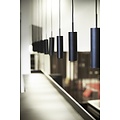 MIB 6 hanglamp wit, metalen koker richtbaar tot 350 graden, GU10-fitting, hoogte 270mm, IP20