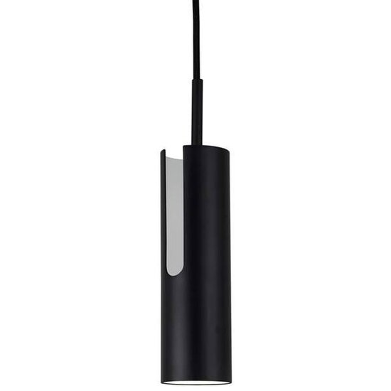 MIB 6 suspension en métal noir, orientable à 350°, douille GU10 (ampoule non incluse), diamètre du tube 60mm, hauteur 270mm, câble 300cm, IP20